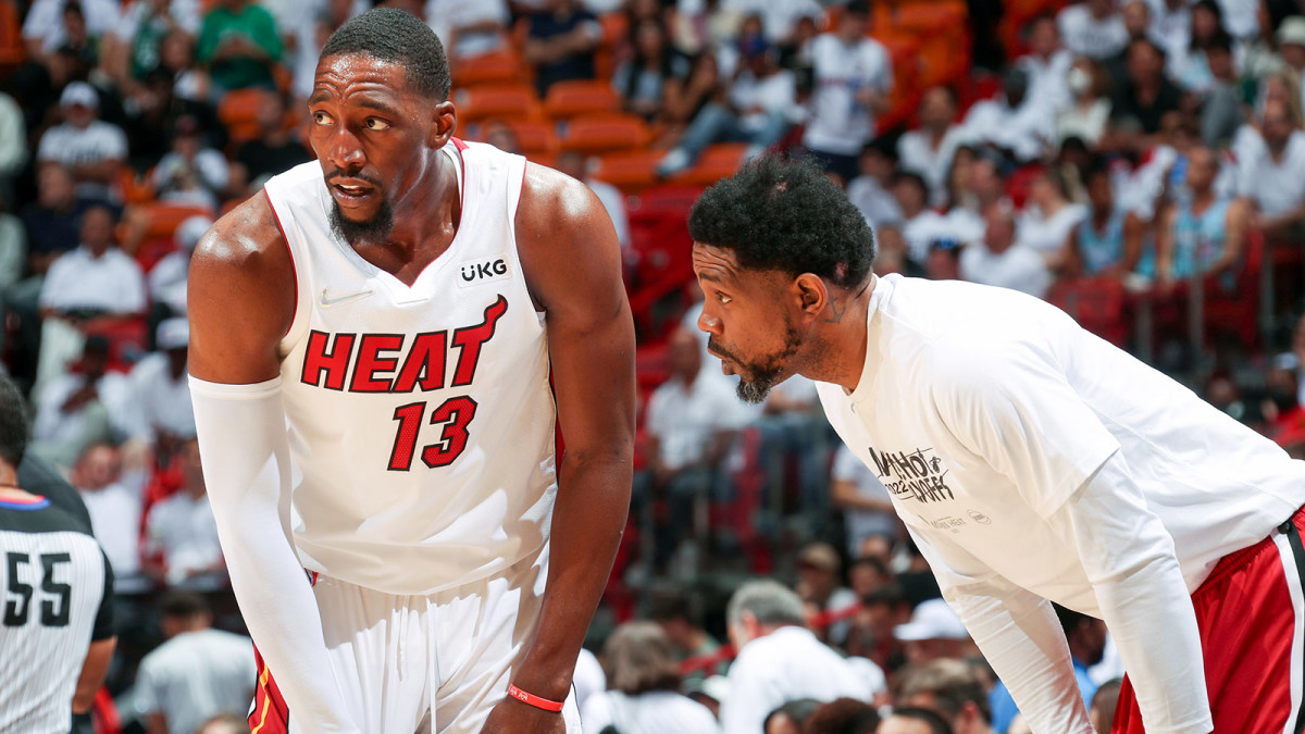 Bam Adebayo and Udonis Haslem